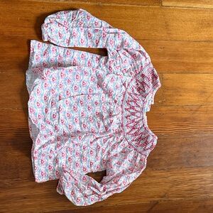 Zara Floral Long Sleeve Blouse